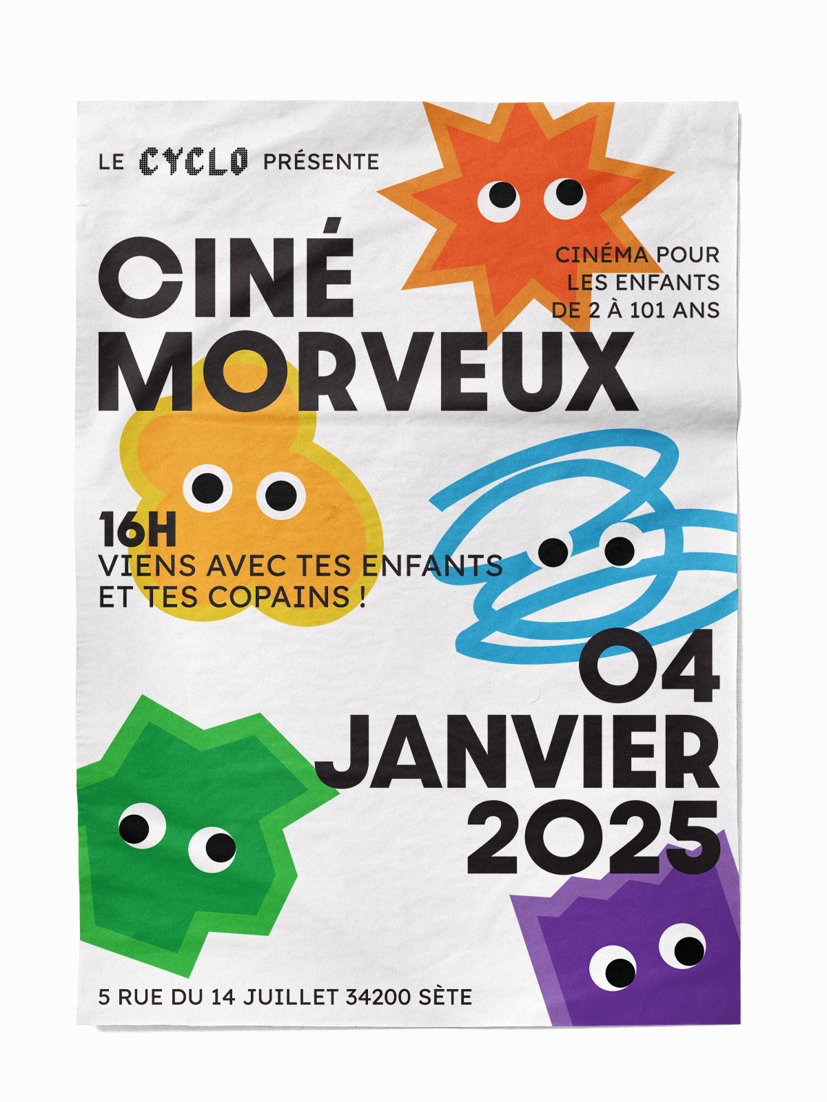 AFFICHE CINÉ MORVEUX DU CYCLO