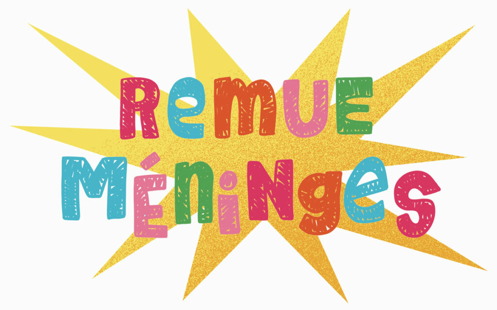 titre "remue méninges" présentation de coeur de ville en lumière